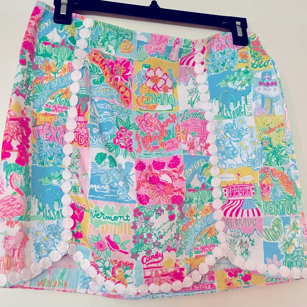 Lilly Pulitzer Patty Skort Lilly State of Mind - size 4 - Picture 2 of 4